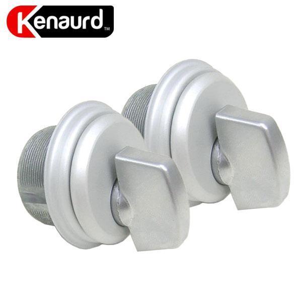 Kenaurd Kenaurd: ZINC Thumb-Turn Mortise Cylinder - 1" - Aluminum Silver, PK 2 STMC01-AL